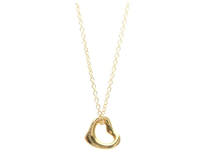 Tiffany & Co Colar Extra Mini Open Heart Tiffany em Ouro Rosa
 Dourado - vista 2