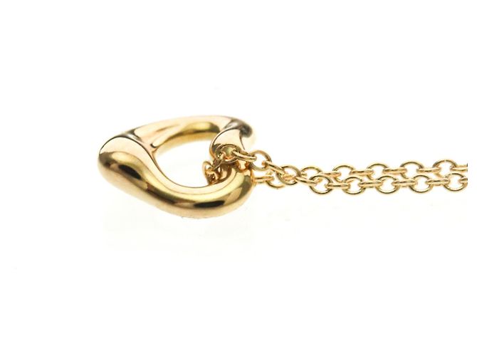 Tiffany & Co Colar Extra Mini Open Heart Tiffany em Ouro Rosa
 Dourado - vista 3