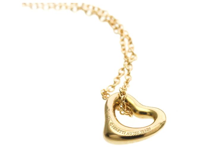 Tiffany & Co Colar Extra Mini Open Heart Tiffany em Ouro Rosa
 Dourado - vista 7