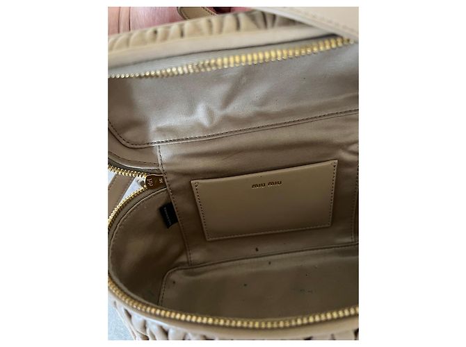 Borsa Matelassé Miu Miu Beige - vista 10