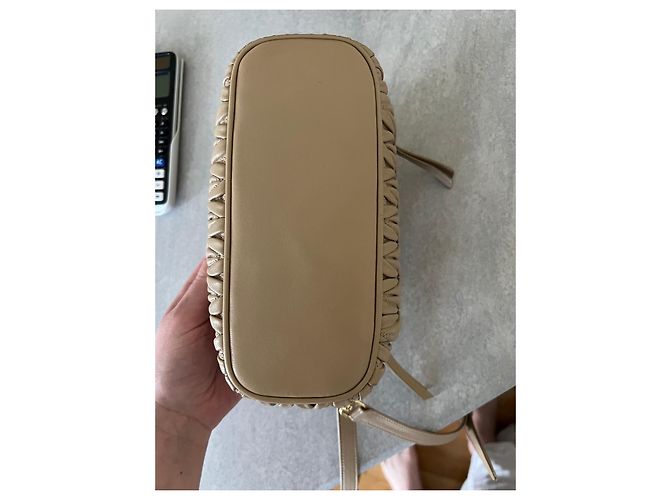 Borsa Matelassé Miu Miu Beige - vista 4