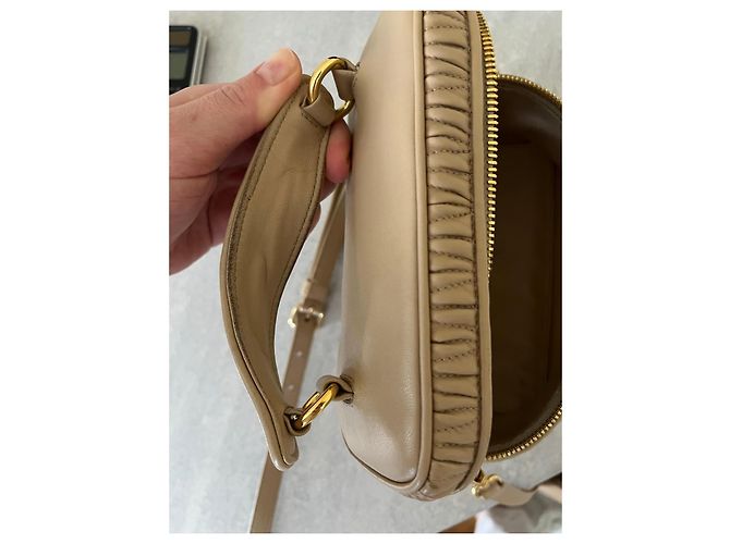 Borsa Matelassé Miu Miu Beige - vista 5