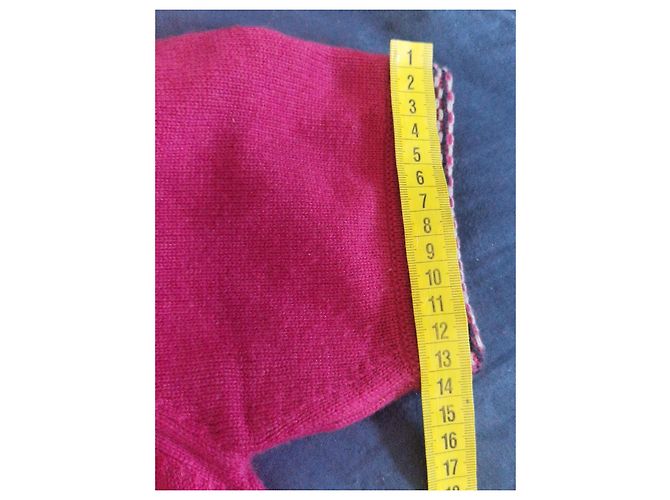 Chanel Pull en cachemire Fuchsia Fuschia - vue 10