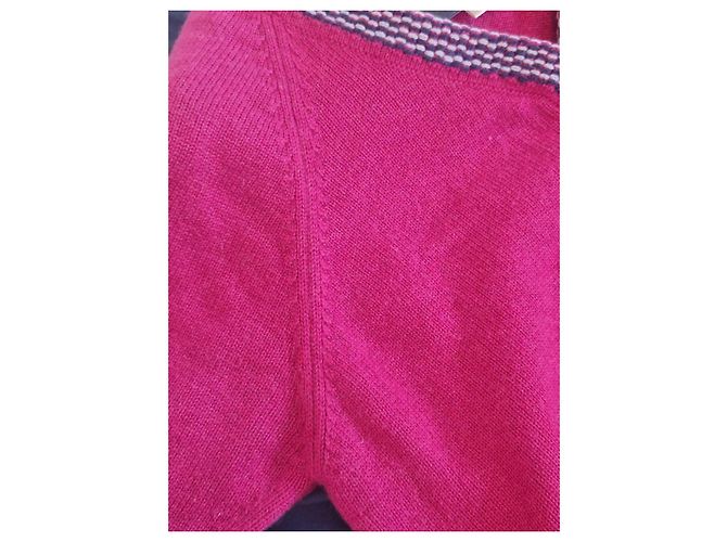 Chanel Pull en cachemire Fuchsia Fuschia - vue 12