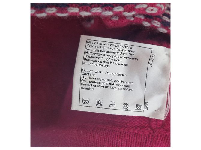 Chanel Pull en cachemire Fuchsia Fuschia - vue 13