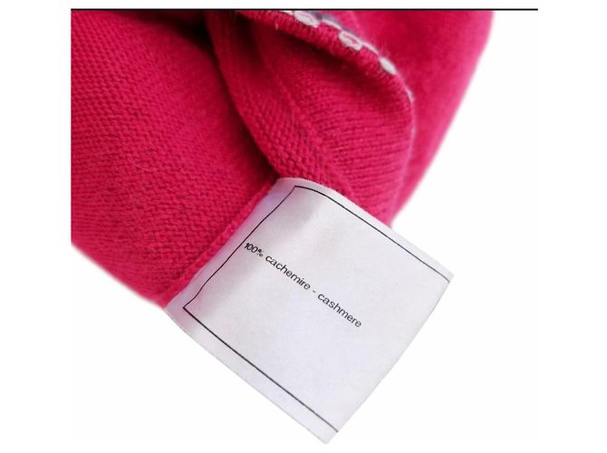 Chanel Pull en cachemire Fuchsia Fuschia - vue 3