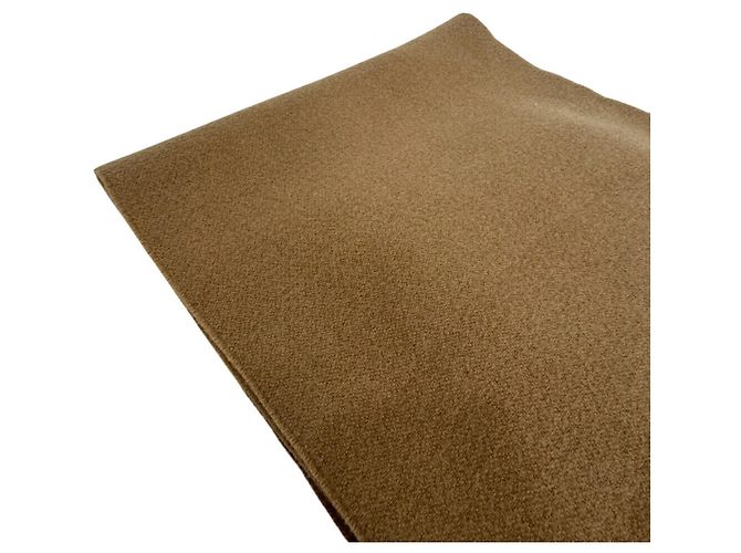 FENDI 2023AW FF Pattern Mouton Shearling Patch Stole Beige - view 3