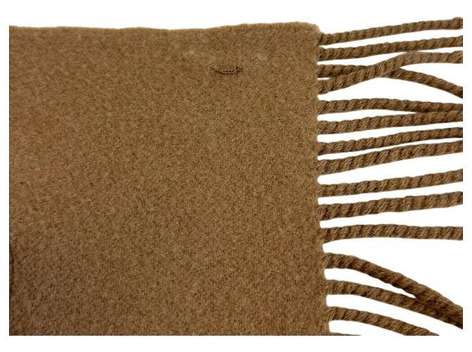 FENDI 2023AW FF Pattern Mouton Shearling Patch Stole Beige - view 7
