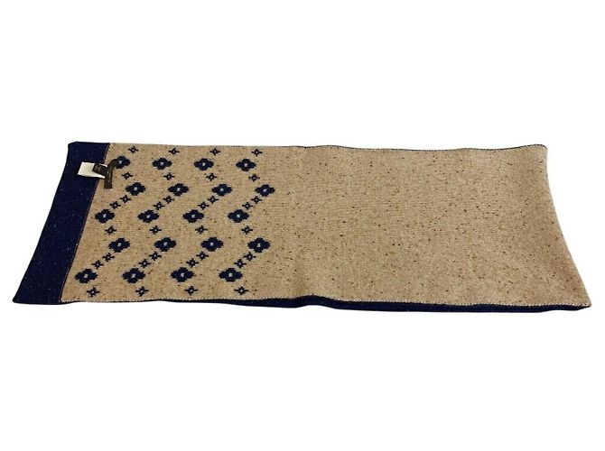 Stola in cashmere e lana Louis Vuitton Beige Blu navy - vista 5