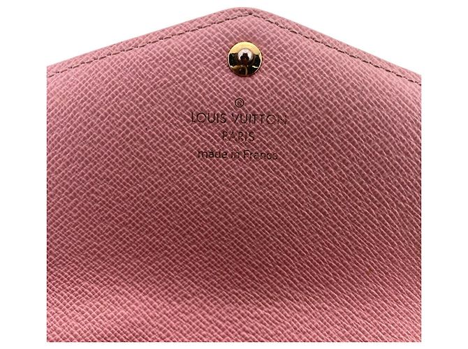 Louis Vuitton Damier Ebene Langbörse Braun Pink - Ansicht 14