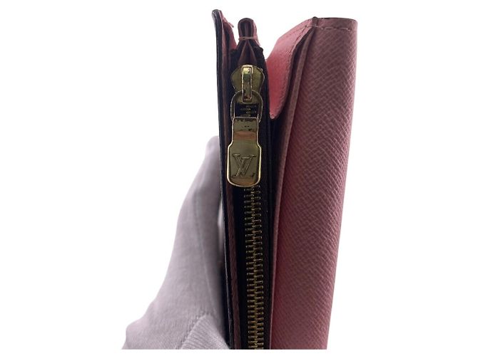Louis Vuitton Damier Ebene Langbörse Braun Pink - Ansicht 15