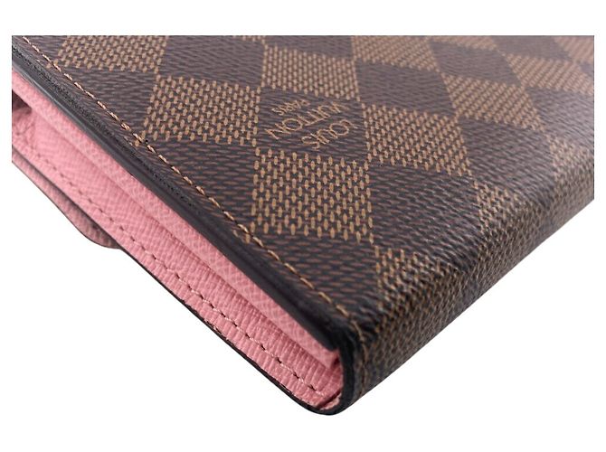 Louis Vuitton Damier Ebene Langbörse Braun Pink - Ansicht 5