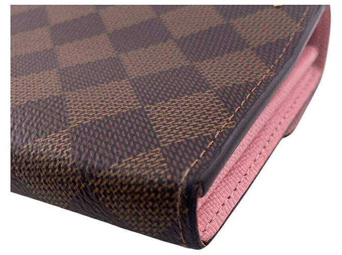 Louis Vuitton Damier Ebene Langbörse Braun Pink - Ansicht 6