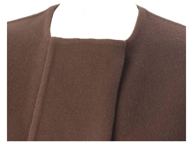 Cappotto Hermès Marrone in Cashmere e Lana - vista 5