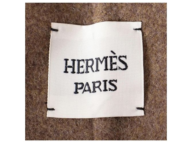 Cappotto Hermès Marrone in Cashmere e Lana - vista 6