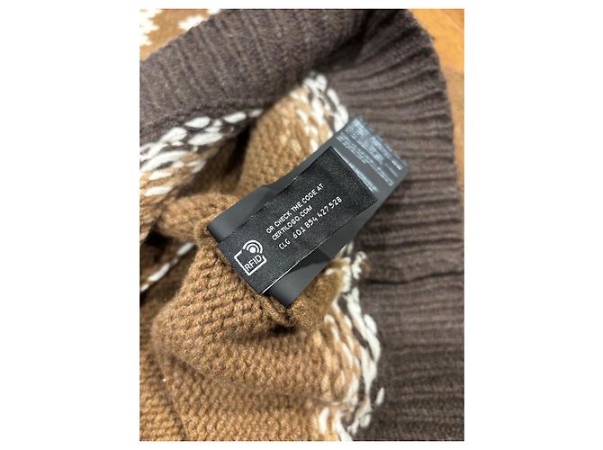 Autre Marque Suéter de punto Fair Isle Alainu Castaño Negro Blanco - vista 5