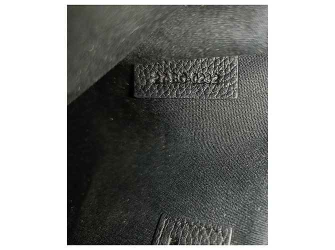 Borsa a mano Christian Dior in tela blu navy - vista 6