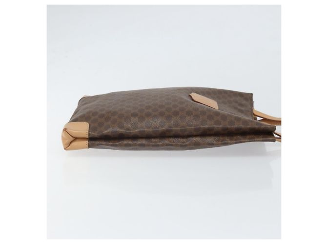 Céline Celine Vintage Macadam Canvas and Leather Marrone - vista 3