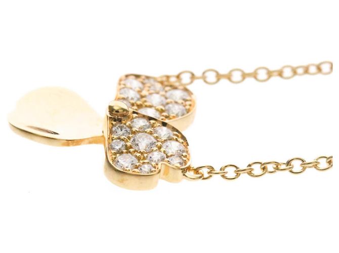 Tiffany & Co Collana in diamante Tiffany Paper Flower D'oro - vista 3