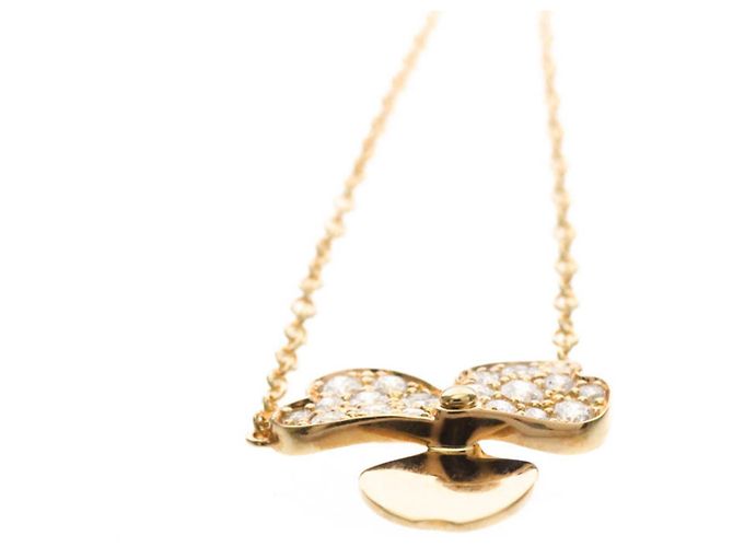 Tiffany & Co Collana in diamante Tiffany Paper Flower D'oro - vista 4