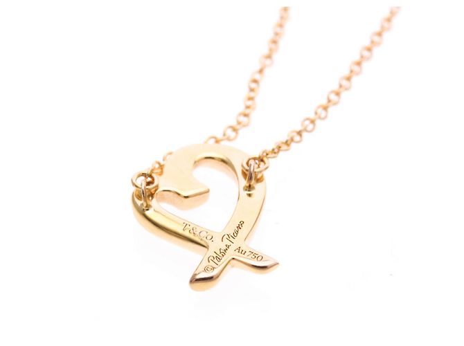 Tiffany & Co Collana Pendente Cuore Amante Tiffany in Oro Rosa - vista 7
