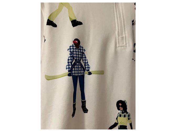 Autre Marque Spyder Skitop weiß mit Skifahrer Print Größe S - Ansicht 5