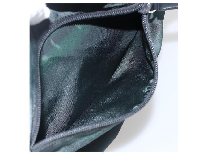 Borsa Tote PRADA in nylon verde argento Auth fm5147 - vista 22