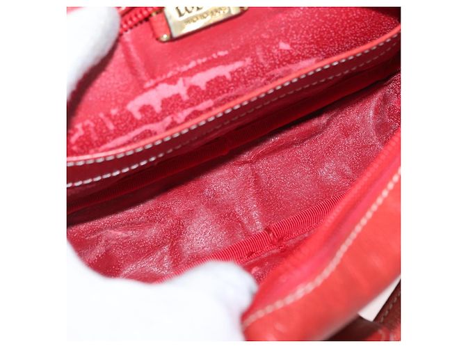 Borsa a Spalla LOEWE in Pelle Rossa e Oro Auth ep13468 Rosso D'oro - vista 11