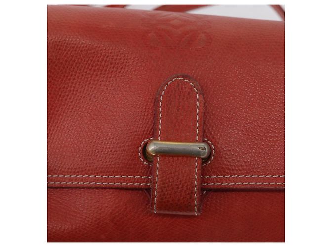 Borsa a Spalla LOEWE in Pelle Rossa e Oro Auth ep13468 Rosso D'oro - vista 18