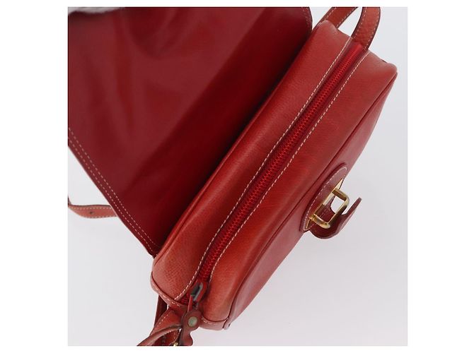 Borsa a Spalla LOEWE in Pelle Rossa e Oro Auth ep13468 Rosso D'oro - vista 19