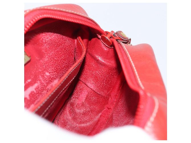 Borsa a Spalla LOEWE in Pelle Rossa e Oro Auth ep13468 Rosso D'oro - vista 21