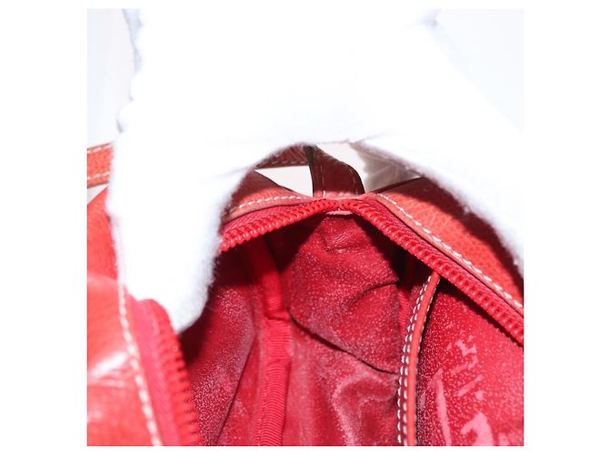 Borsa a Spalla LOEWE in Pelle Rossa e Oro Auth ep13468 Rosso D'oro - vista 22