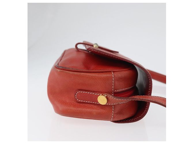 Borsa a Spalla LOEWE in Pelle Rossa e Oro Auth ep13468 Rosso D'oro - vista 3