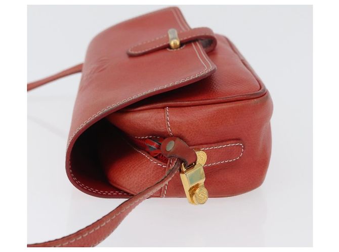 Borsa a Spalla LOEWE in Pelle Rossa e Oro Auth ep13468 Rosso D'oro - vista 4