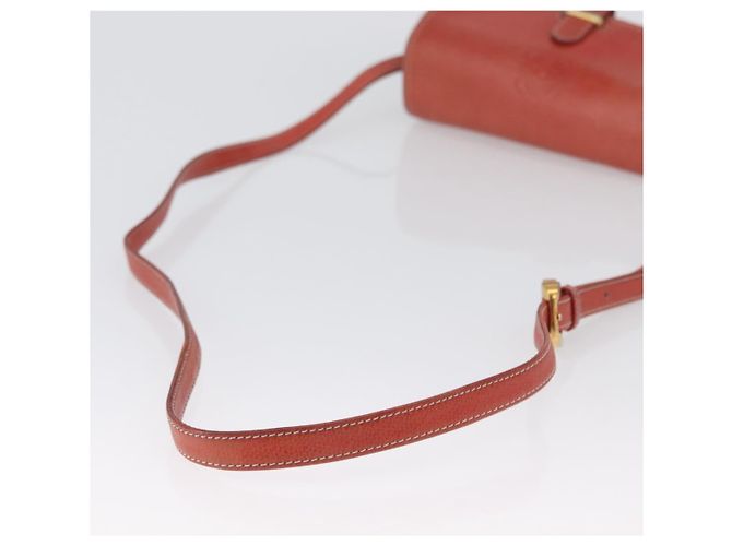 Borsa a Spalla LOEWE in Pelle Rossa e Oro Auth ep13468 Rosso D'oro - vista 7