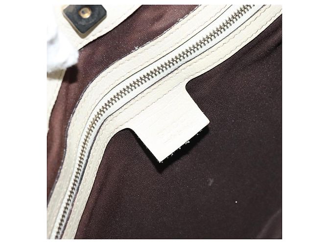 Borsa a mano in tela GG Gucci Beige Oro 07198 Auth 172295 - vista 17