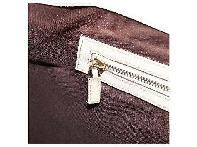 Borsa a mano in tela GG Gucci Beige Oro 07198 Auth 172295 - vista 21