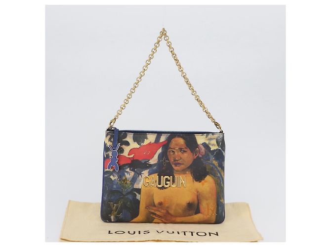 LOUIS VUITTON Celty Pochette Plat Pouch Koons Rubens M64617 LV Auth 170658SAM Multicolor - vista 12
