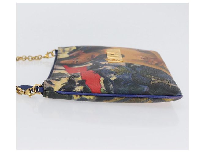 LOUIS VUITTON Celty Pochette Plat Pouch Koons Rubens M64617 LV Auth 170658SAM Multicolor - vista 4