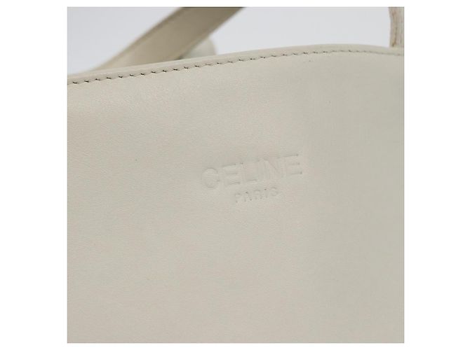 Céline Borsa a mano CELINE in pelle bianca e oro Auth mr2081 Bianco D'oro - vista 14