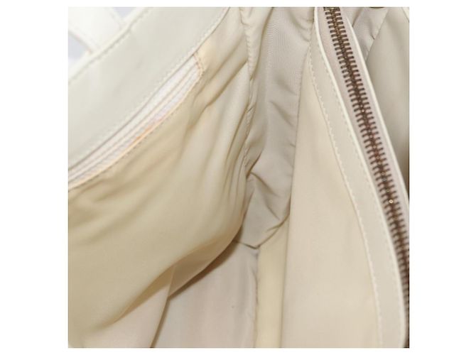 Céline Borsa a mano CELINE in pelle bianca e oro Auth mr2081 Bianco D'oro - vista 17