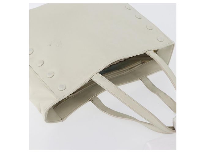 Céline Borsa a mano CELINE in pelle bianca e oro Auth mr2081 Bianco D'oro - vista 6