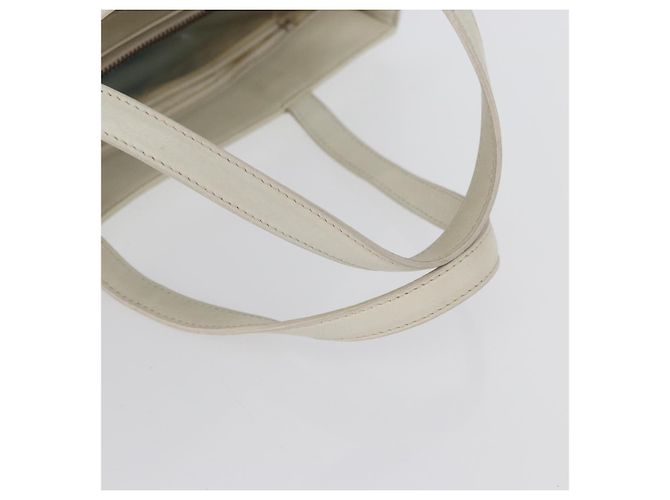Céline Borsa a mano CELINE in pelle bianca e oro Auth mr2081 Bianco D'oro - vista 7
