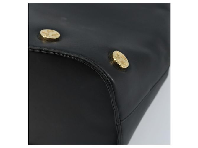 Borsa Tote Salvatore Ferragamo in pelle nera e oro Auth 172187 Nero D'oro - vista 10