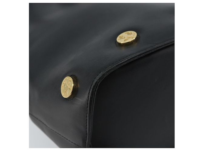Borsa Tote Salvatore Ferragamo in pelle nera e oro Auth 172187 Nero D'oro - vista 11
