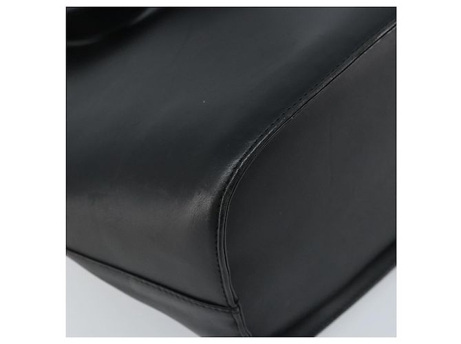 Borsa Tote Salvatore Ferragamo in pelle nera e oro Auth 172187 Nero D'oro - vista 13