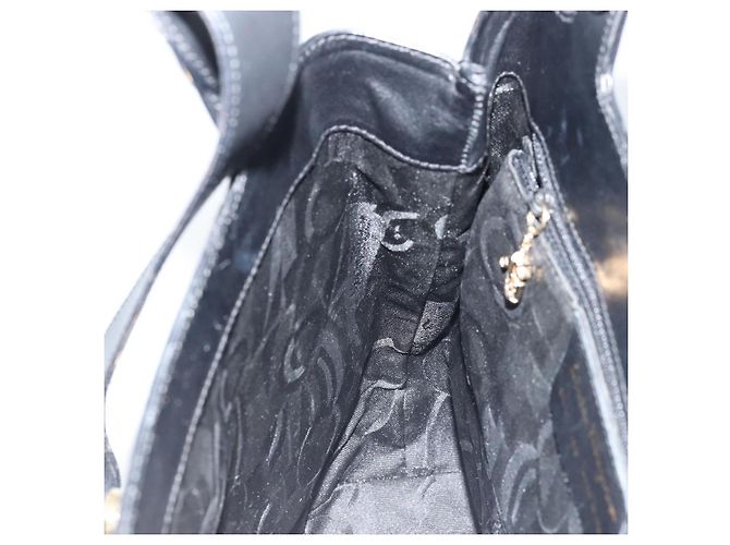 Borsa Tote Salvatore Ferragamo in pelle nera e oro Auth 172187 Nero D'oro - vista 18