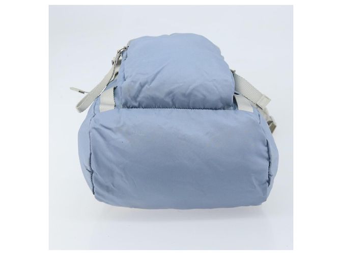 PRADA Backpack Nylon Light Blue Silver Auth BA10351 Silvery - view 11