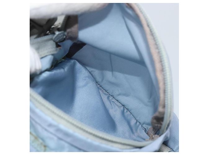 PRADA Backpack Nylon Light Blue Silver Auth BA10351 Silvery - view 26
