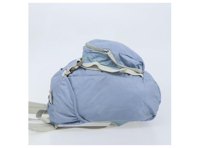 PRADA Backpack Nylon Light Blue Silver Auth BA10351 Silvery - view 5
